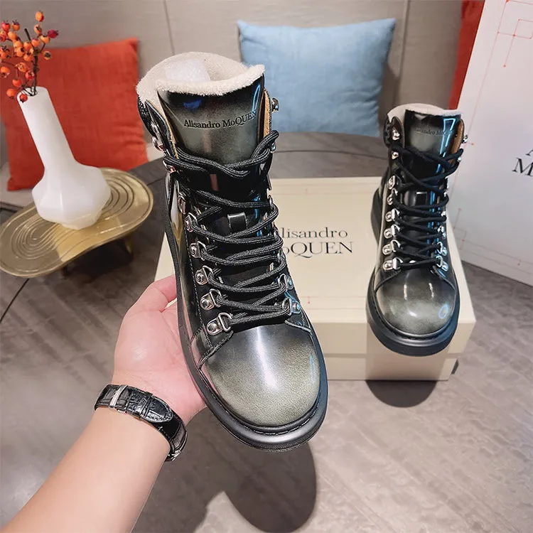 ALEXANDRO GRAHAM MACQUEEN GRAFFITI CHUNKY SOLE HIGH TOP SNEAKER BOOTS