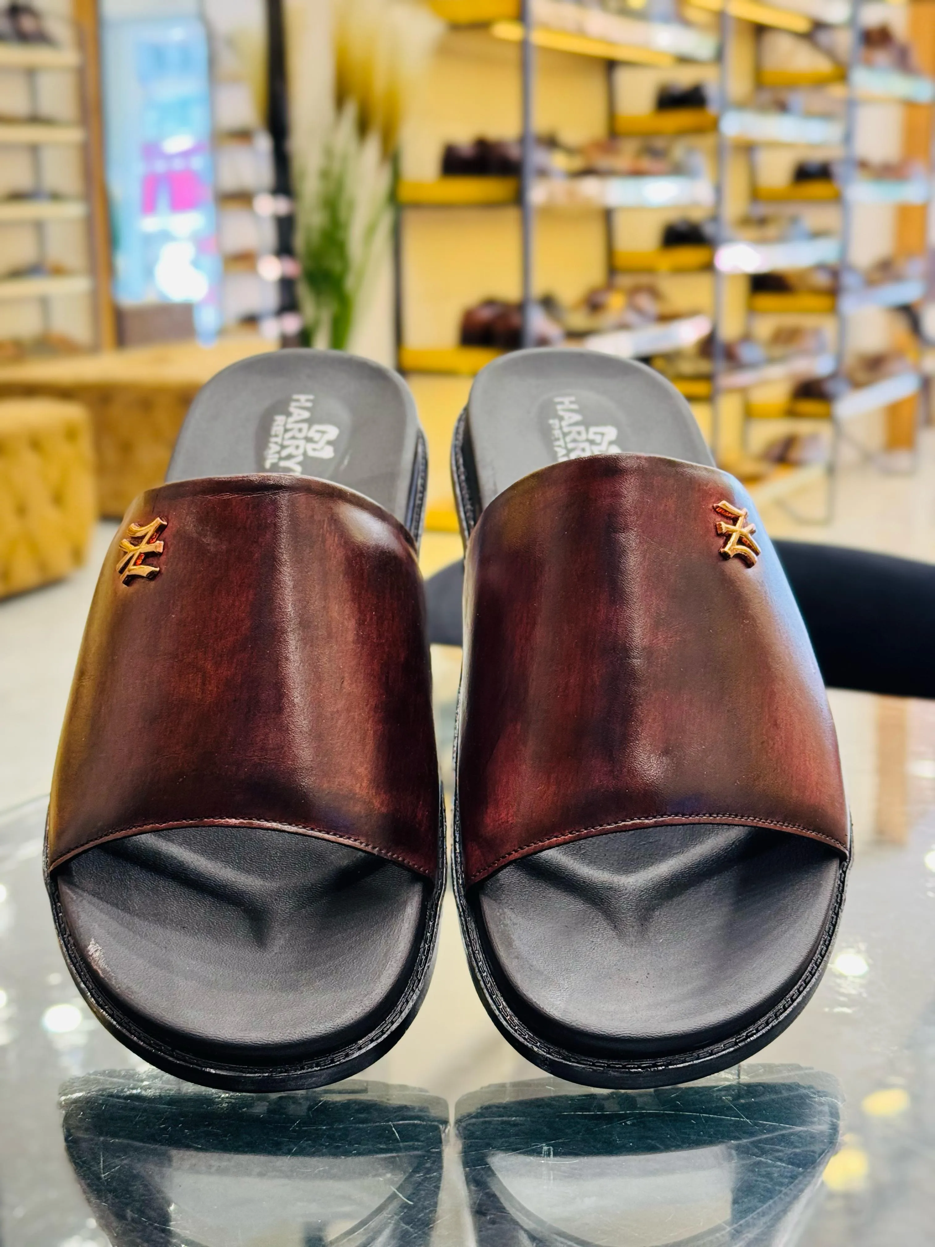 FORMAL BROWN SLIPPERS
