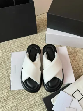 Ingrid - Trendy White Sponge Sandals for Women