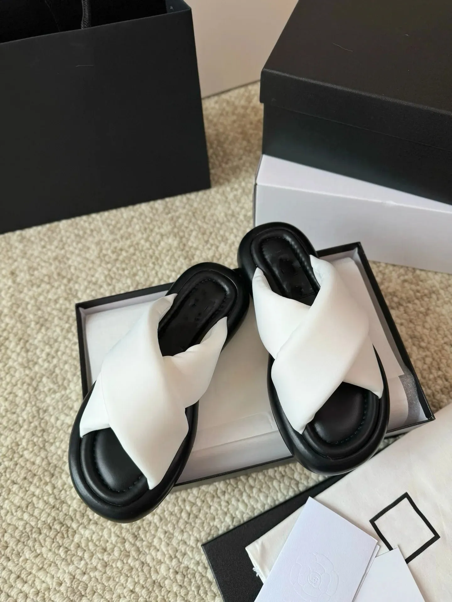 Ingrid - Trendy White Sponge Sandals for Women