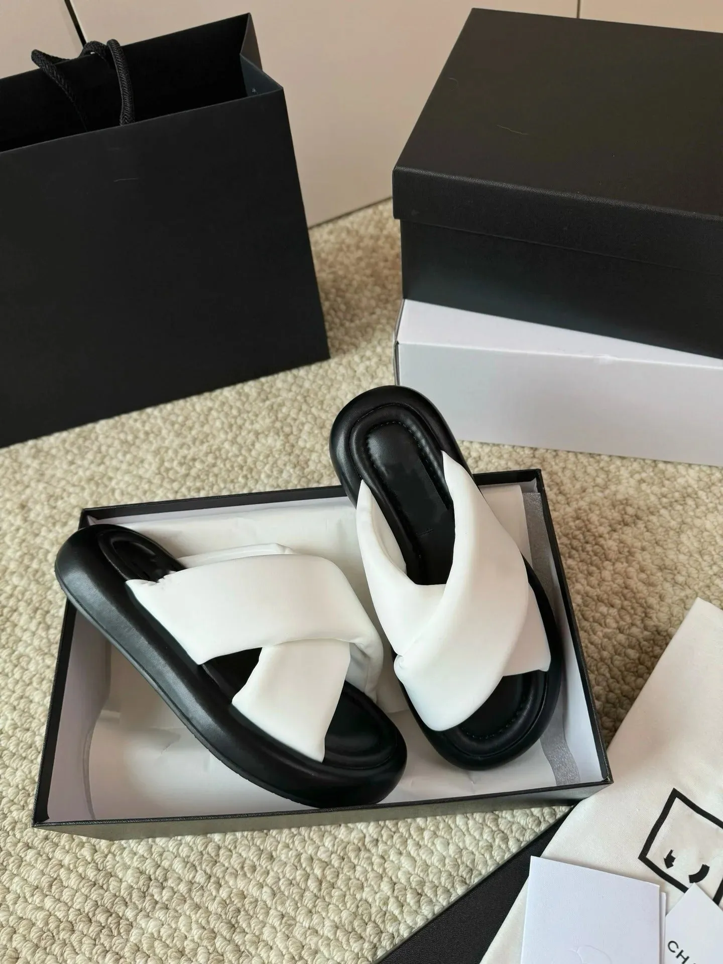 Ingrid - Trendy White Sponge Sandals for Women