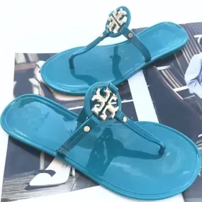 TB JELLY SLIPPERS - BLUE