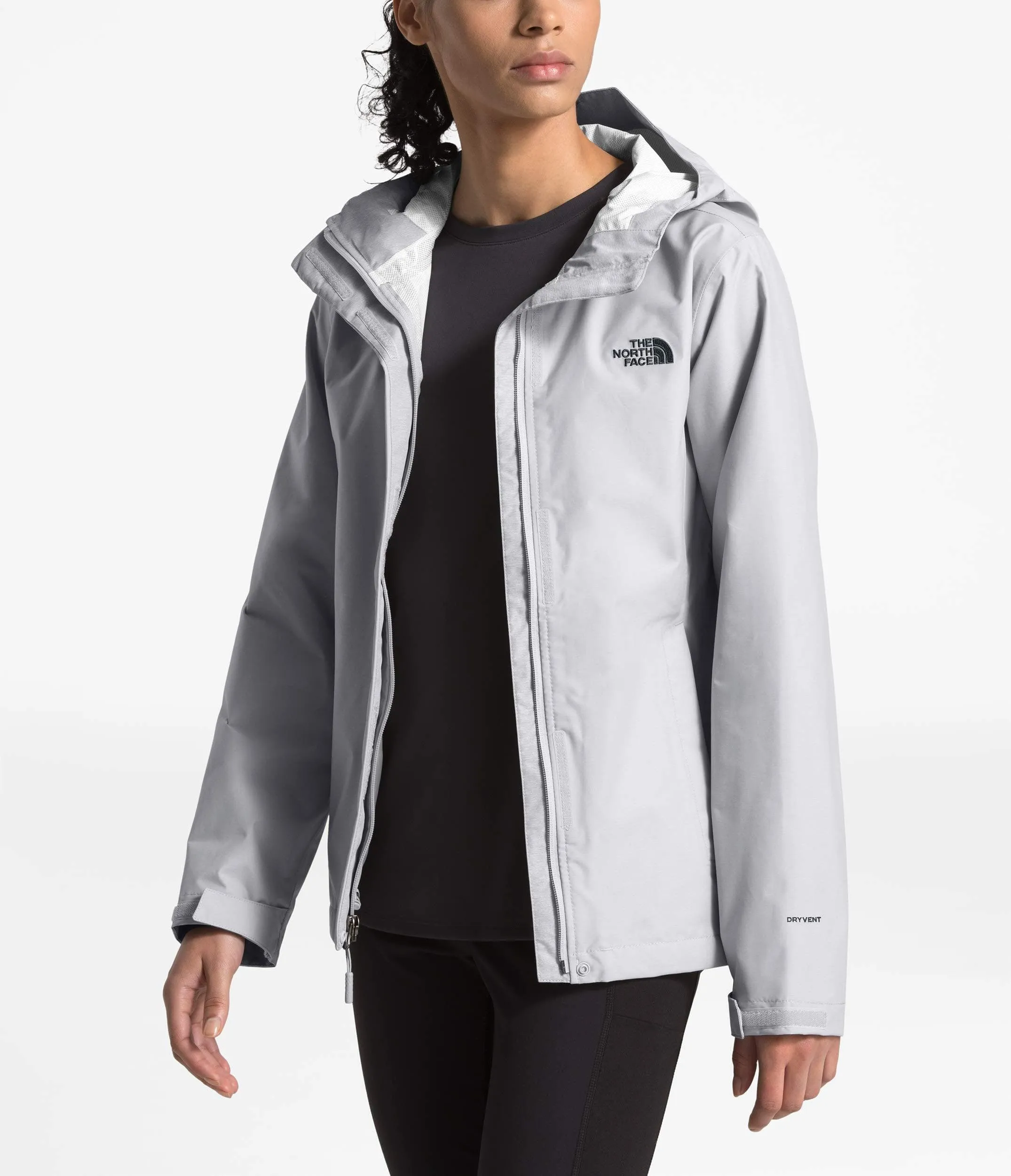 The North Face Women's Venture 2 Jacket, TNF Light Grey Heather, M