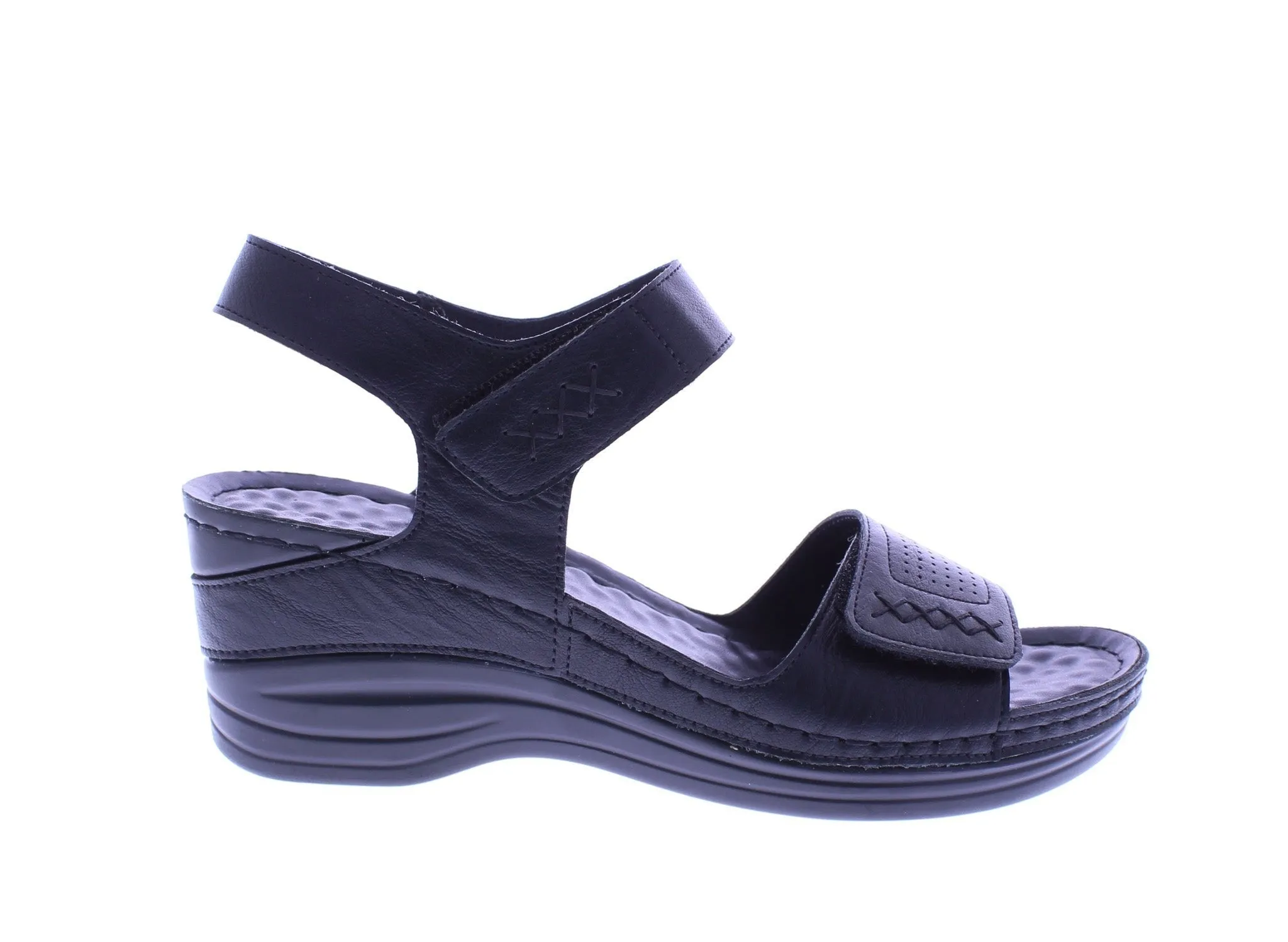 Women Double Velcro Sandal Wedge