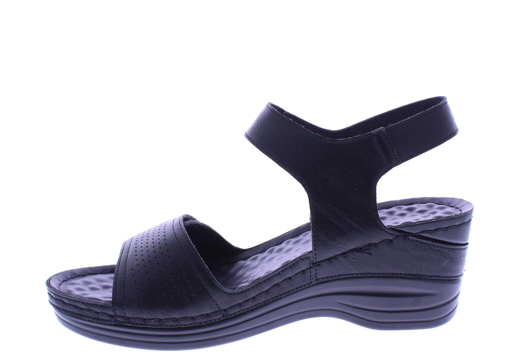 Women Double Velcro Sandal Wedge