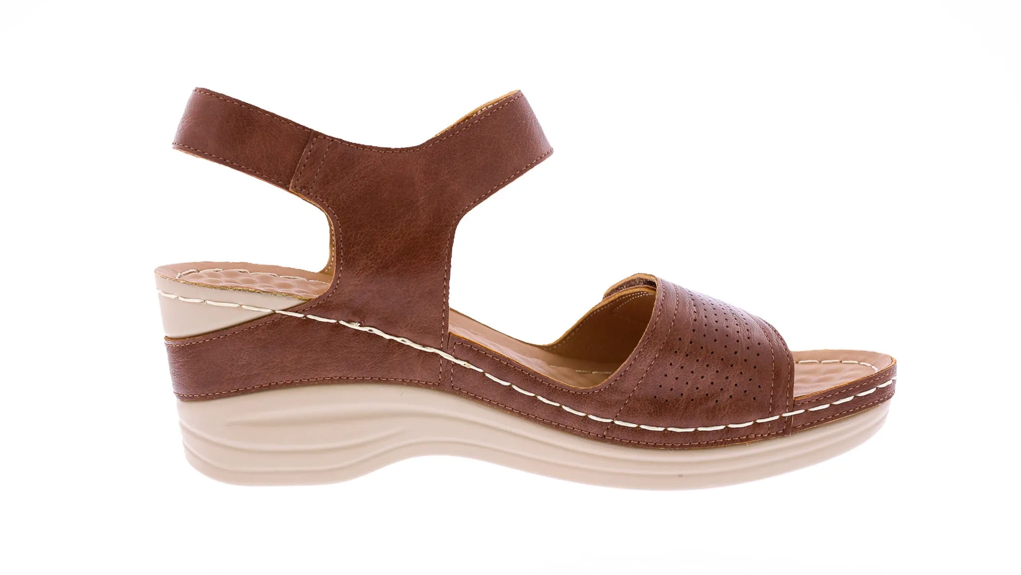 Women Double Velcro Sandal Wedge